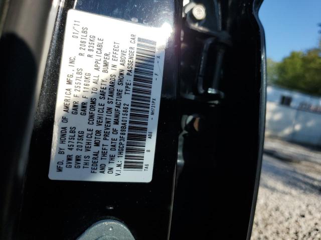 1HGCP3F89BA015862 - 2011 HONDA ACCORD EXL 黑色 照片 12