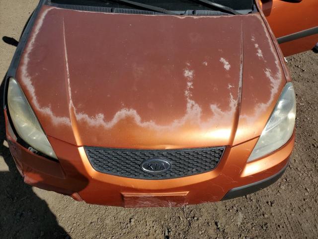 KNADE223896570244 - 2009 KIA RIO BASE ORANGE photo 11