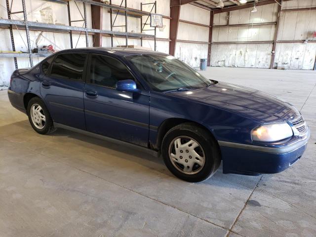 2G1WF52E959214831 - 2005 CHEVROLET IMPALA BLUE photo 4