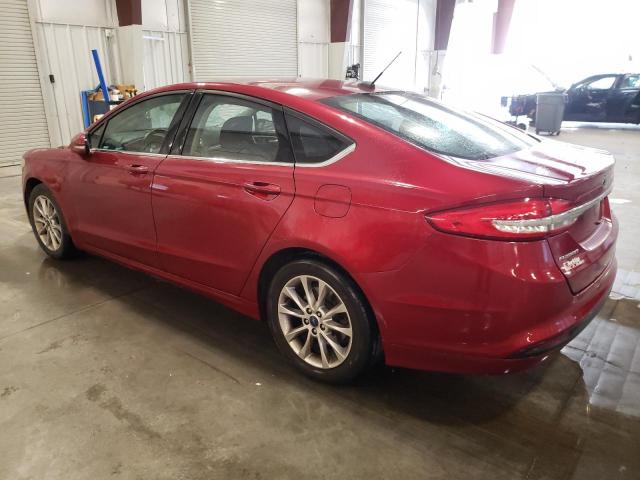 3FA6P0H70HR185742 - 2017 FORD FUSION SE RED photo 2