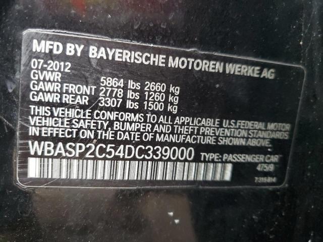WBASP2C54DC339000 - 2013 BMW 535 XIGT BLACK photo 12
