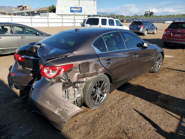 JN1BV7AP2FM354671 - 2015 INFINITI Q50 BASE Շագանակագույն լուսանկար 3