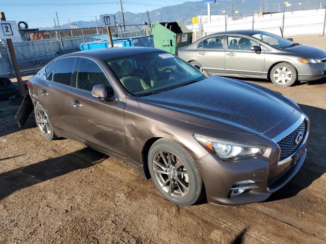 JN1BV7AP2FM354671 - 2015 INFINITI Q50 BASE Շագանակագույն լուսանկար 4