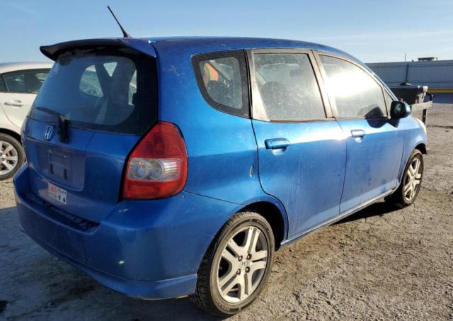 JHMGD38618S016039 - 2008 HONDA FIT SPORT BLUE photo 3