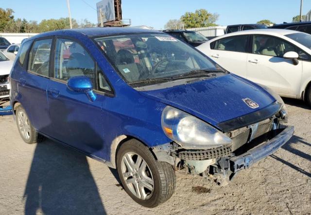 JHMGD38618S016039 - 2008 HONDA FIT SPORT BLUE photo 4