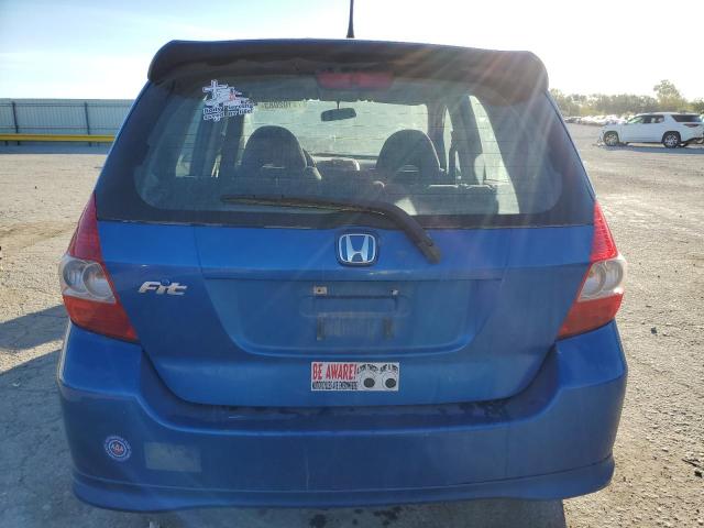 JHMGD38618S016039 - 2008 HONDA FIT SPORT BLUE photo 6