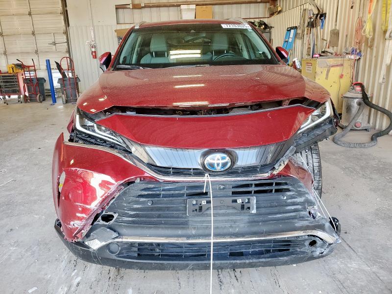 JTEAAAAH6MJ076135 - 2021 TOYOTA VENZA LE ბურგუნდია ფოტო 5