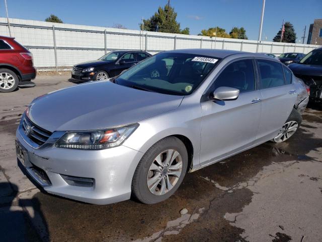 1HGCR2F36FA111737 - 2015 HONDA ACCORD LX SILVER photo 1