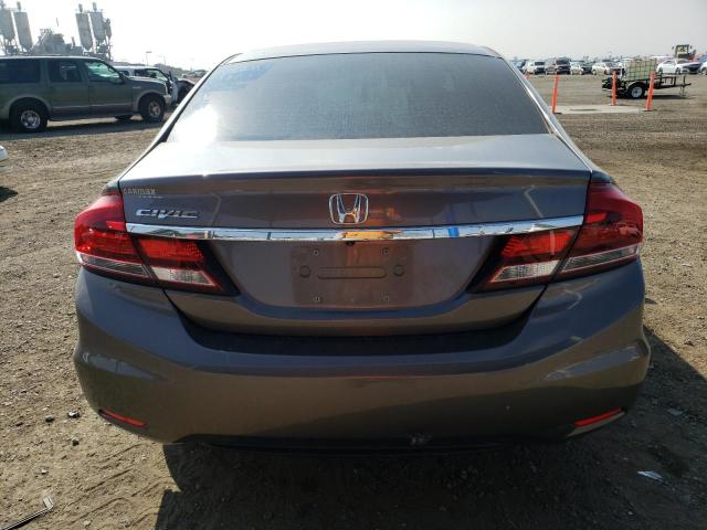 19XFB2F59EE061607 - 2014 HONDA CIVIC LX GRAY photo 6