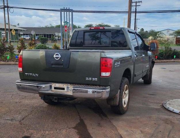 1N6AA07B25N565981 - 2005 NISSAN TITAN XE GREEN photo 3