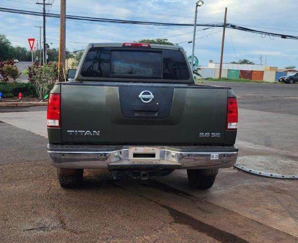 1N6AA07B25N565981 - 2005 NISSAN TITAN XE GREEN photo 6