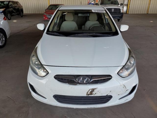 KMHCT4AE6DU479900 - 2013 HYUNDAI ACCENT GLS WHITE photo 5