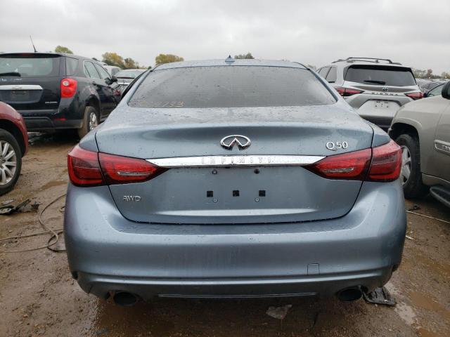 JN1EV7AR4JM437302 - 2018 INFINITI Q50 LUXE BLUE photo 6