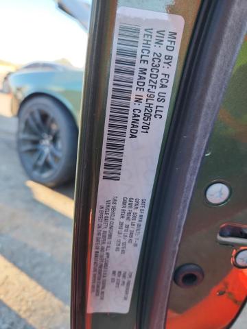 2C3CDZFJ9LH205701 - 2020 DODGE CHALLENGER R/T SCAT PACK GREEN photo 12