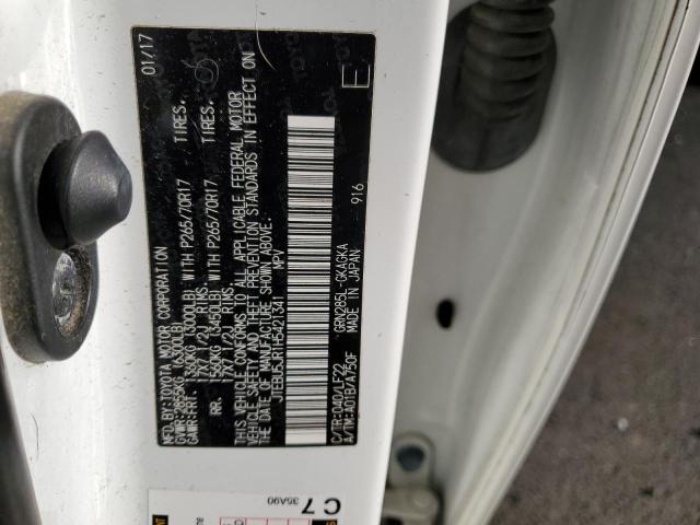 JTEBU5JR1H5421341 - 2017 TOYOTA 4RUNNER SR5/SR5 PREMIUM 白色 照片 12