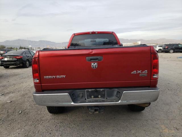 1D7KS28C66J196399 - 2006 DODGE RAM 2500 S RED photo 6