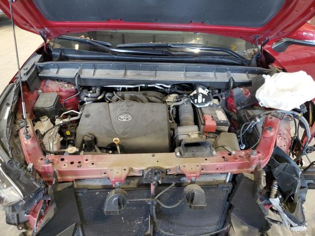 5TDGZRBH7MS095106 - 2021 TOYOTA HIGHLANDER XLE წითელი ფოტო 12