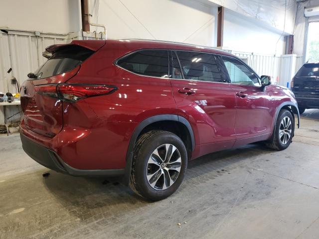 5TDGZRBH7MS095106 - 2021 TOYOTA HIGHLANDER XLE წითელი ფოტო 3
