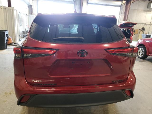 5TDGZRBH7MS095106 - 2021 TOYOTA HIGHLANDER XLE წითელი ფოტო 6