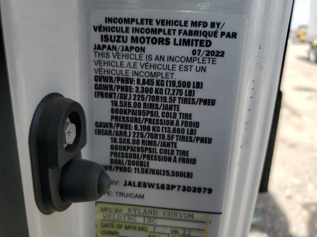 JALE5W163P7303979 - 2023 ISUZU NRR WHITE photo 12