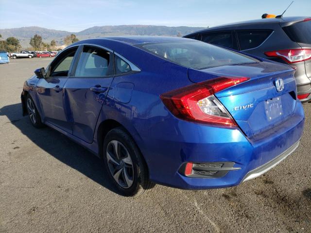 2HGFC2F6XKH534776 - 2019 HONDA CIVIC LX BLUE photo 2