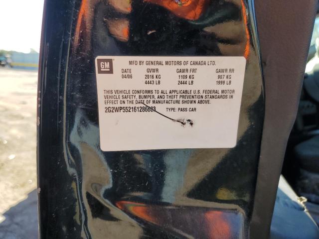 2G2WP552161286603 - 2006 PONTIAC GRAND PRIX 黑色 照片 12