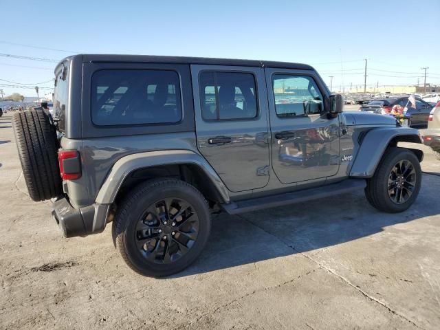 1C4JJXP61NW272307 - 2022 JEEP WRANGLER U SAHARA 4XE GRAY photo 3