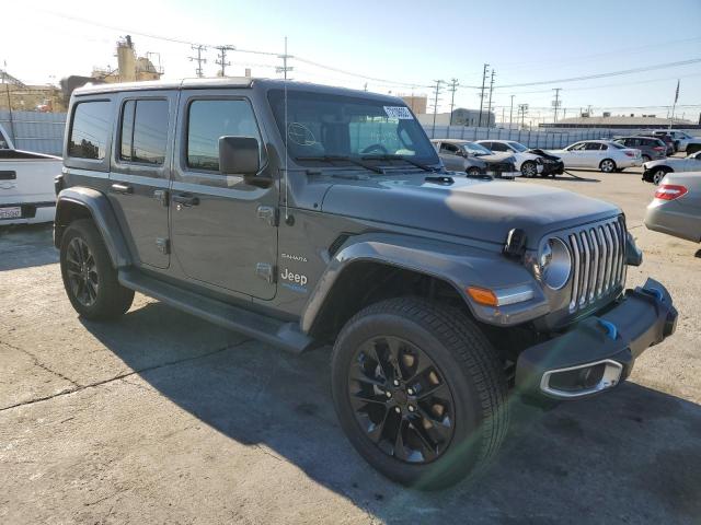 1C4JJXP61NW272307 - 2022 JEEP WRANGLER U SAHARA 4XE GRAY photo 4