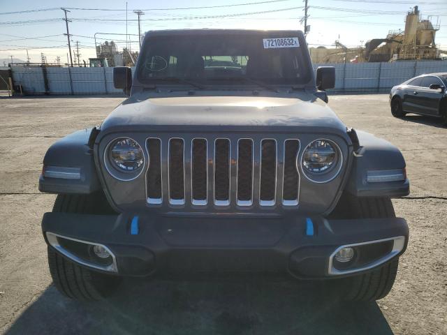 1C4JJXP61NW272307 - 2022 JEEP WRANGLER U SAHARA 4XE GRAY photo 5