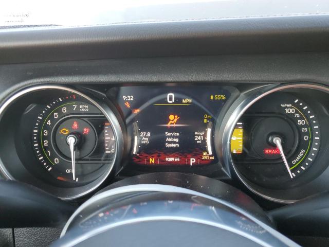 1C4JJXP61NW272307 - 2022 JEEP WRANGLER U SAHARA 4XE GRAY photo 9