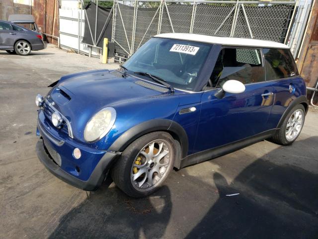 WMWRE33444TD83115 - 2004 MINI COOPER S BLUE photo 1