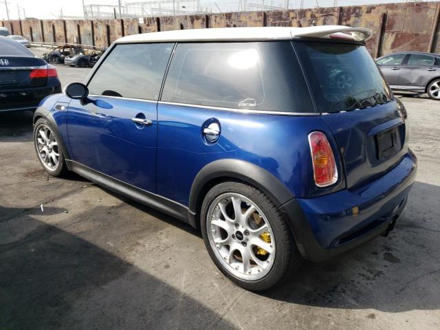 WMWRE33444TD83115 - 2004 MINI COOPER S BLUE photo 2