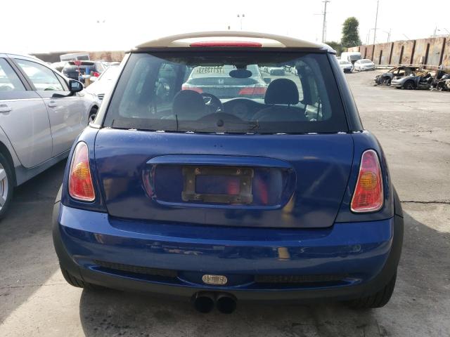 WMWRE33444TD83115 - 2004 MINI COOPER S BLUE photo 6