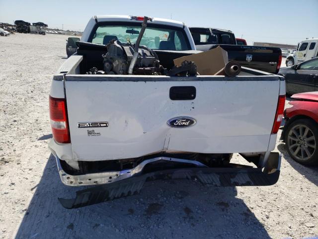 1FTRF12W75NA17546 - 2005 FORD F150 2WD WHITE photo 6