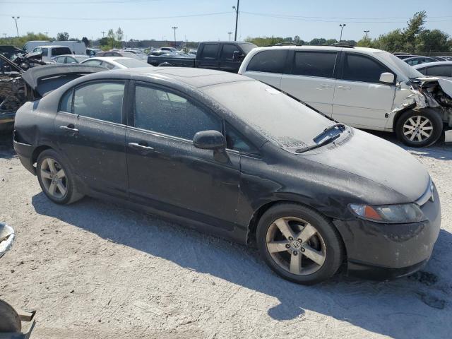 1HGFA16837L097425 - 2007 HONDA CIVIC EX BLACK photo 4