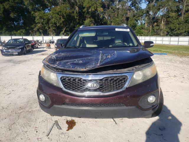 5XYKT4A15BG155767 - 2011 KIA SORENTO BASE MAROON photo 5