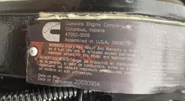 46333368 - 2003 CUMMINS 700 KVA BLACK photo 8