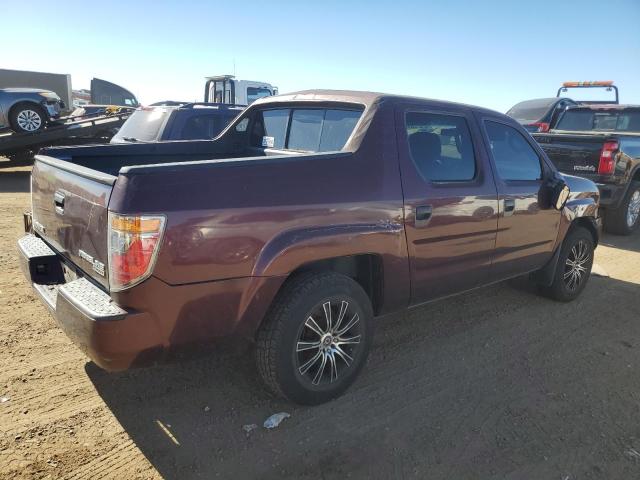 2HJYK16278H523269 - 2008 HONDA RIDGELINE RT BURGUNDY photo 3