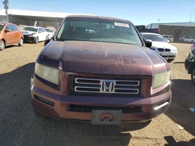 2HJYK16278H523269 - 2008 HONDA RIDGELINE RT BURGUNDY photo 5