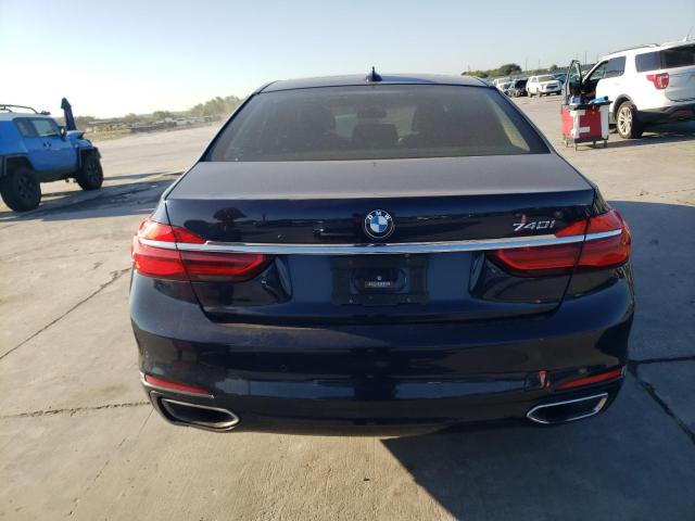 WBA7E2C5XHG739668 - 2017 BMW 740 I BLUE photo 6