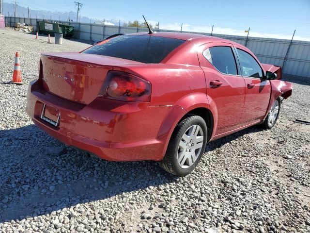 1C3CDZAB9EN130041 - 2014 DODGE AVENGER SE RED photo 3