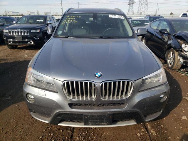 5UXWX5C53BL711508 - 2011 BMW X3 XDRIVE28I GRAY photo 5