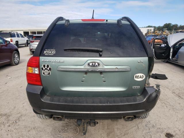 KNDJF723277321350 - 2007 KIA SPORTAGE EX TEAL photo 6