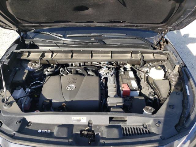 5TDGZRAHXNS541767 - 2022 TOYOTA HIGHLANDER XLE ნაცრისფერი ფოტო 12