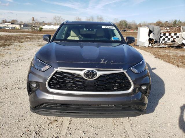 5TDGZRAHXNS541767 - 2022 TOYOTA HIGHLANDER XLE ნაცრისფერი ფოტო 5