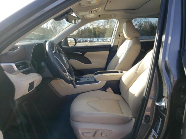 5TDGZRAHXNS541767 - 2022 TOYOTA HIGHLANDER XLE ნაცრისფერი ფოტო 7