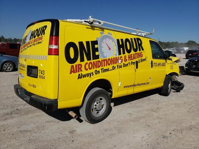 1GCWGFBA4E1174332 - 2014 CHEVROLET EXPRESS G2 YELLOW photo 3