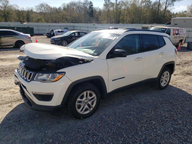 3C4NJCAB2JT488814 - 2018 JEEP COMPASS SPORT WHITE photo 1