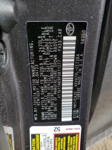 4T1G11AK9PU811277 - 2023 TOYOTA CAMRY SE NIGHT SHADE GRAY photo 12