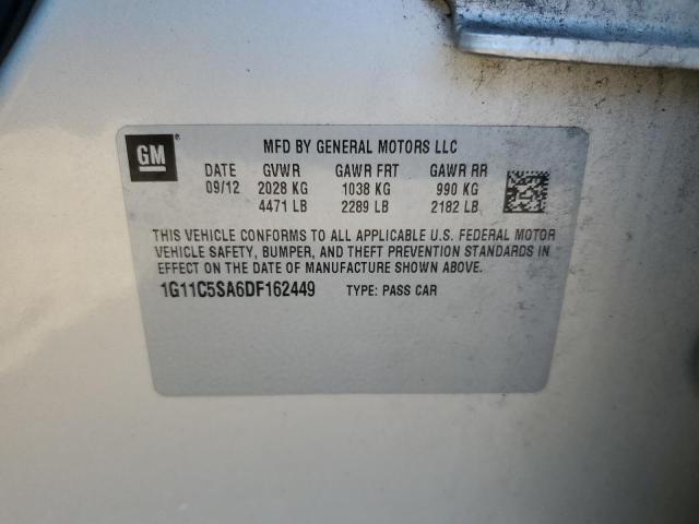 1G11C5SA6DF162449 - 2013 CHEVROLET MALIBU 1LT 金色 照片 12